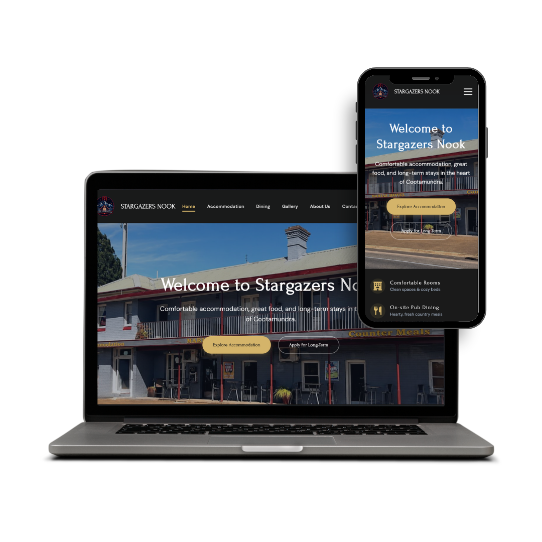 Stargazers Nook Website Design